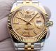 Replica JH Factory 8215 Rolex Oyster Perpetual Datejust Yellow Dial 2-Tone Watch 41mm  (4)_th.jpg
